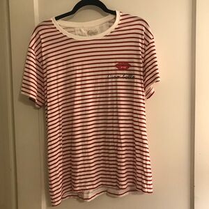 Eataly XXL red & white striped tee from NYC
